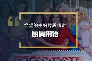 看绝望的主妇学英语片断精讲之厨房用语